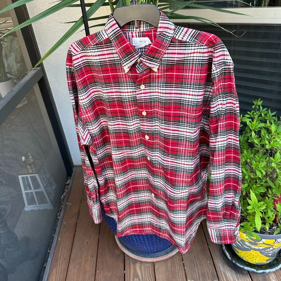 J CREW Men's Button-Down Tartan Plaid Shirt - L - Picture 4 of 8